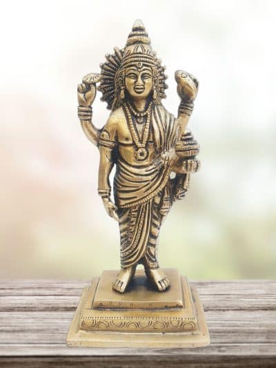 Brass Lord Dhanvantari Idol