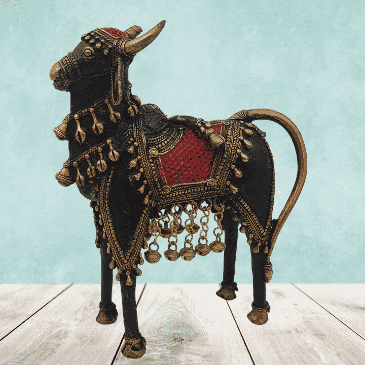 Brass Kamadhenu cow