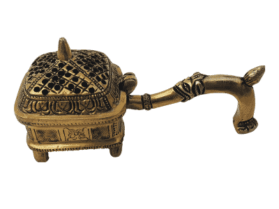 Brass Incense Burner Dhoop Dani Stand with Handle