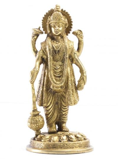 Brass Lord Vishnu Idol,Murti, Vishnu statue