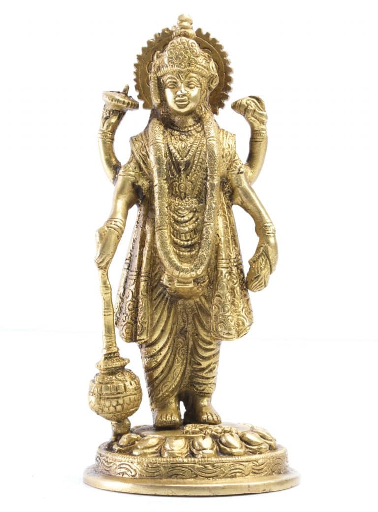 Brass Lord Vishnu Idol,Murti, Vishnu statue - Buy Indian ...