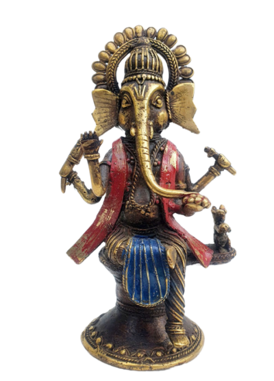 MohanJodero Brass Parvati Statue