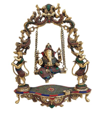 MohanJodero Brass Ganesha Swing