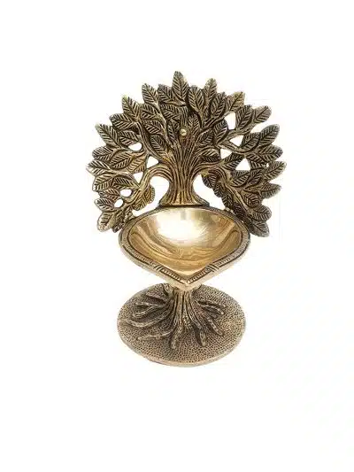Brass Kalpavriksha Tree/Tree of Life Diya